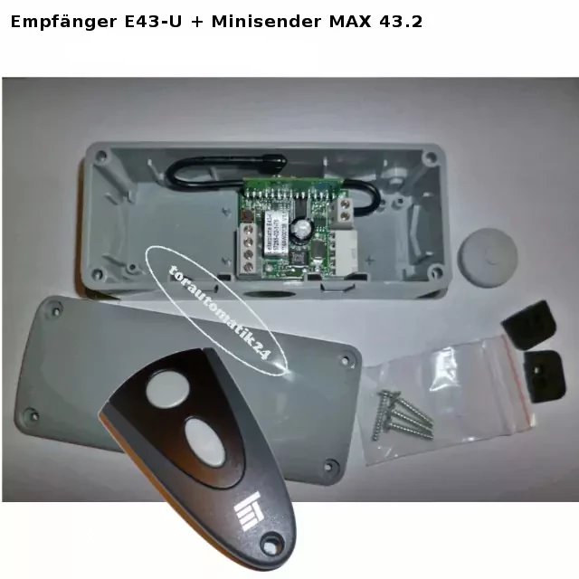 E43-U Empfänger, MAX 43-2 Handsender Novoferm tormatic